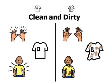 Preview of Clean & Dirty introductory non-fiction printable/story + 5 Clean & Squeaky Pigs