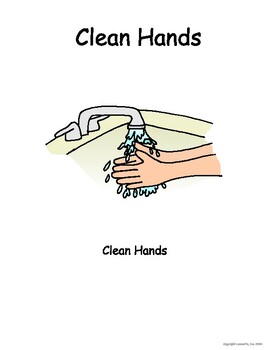 Preview of Clean Hands Social Story