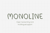 Clean Handwriting: Monoline Multilingual Fonts Hub