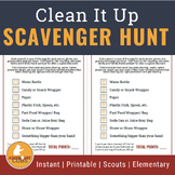 Clean It Up Scavenger Hunt | Printable for Elementary & Cu