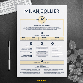 Preview of Clean Resume | Resume for Human Resource Assistant
