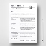 Clean Resume Template | Word Resume / CV & Cover Letter | 
