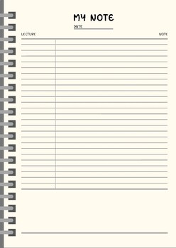 Preview of Clean & Simple Note Taker Template