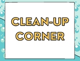 Clean-Up Corner Poster Bundle for washing dishes (English 