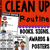 Clean Up Routine Posters, Class Book, Mini Book, Signs, an