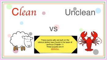 Preview of Clean Vs Unclean Animal Puzzle In Swahili