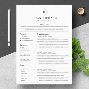 Preview of Clean Word Resume / CV Template | Curriculum Vitae
