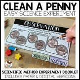Clean a Dirty Penny Science Experiment | Scientific Method