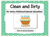 Clean and Dirty -Adapted Book/File Folder