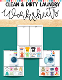 Clean or Dirty Laundry Worksheets
