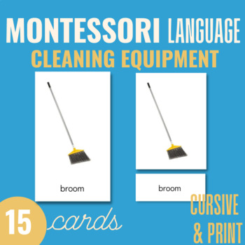 House Cleaning Items Vocabulary, Cleaning Supplies, Cleaning Tools