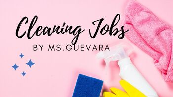 Preview of Cleaning Jobs Template