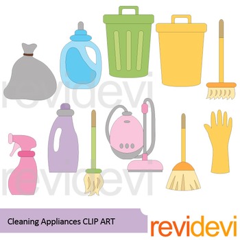 Cleaning appliances clip art
