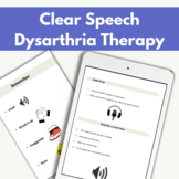 Clear Speech Strategies Dysarthria Therapy