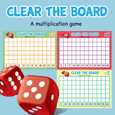 Times Tables Dice Game  - Clear the Board