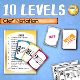 Clef Notation 10 Levels Card Game