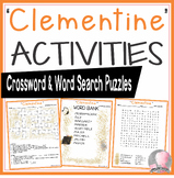 Clementine Activities Pennypacker Crossword Puzzle and Wor