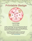 Cleo's Printable I Can Do It Badge