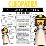 Cleopatra Biography Unit Pack Research Project Famous Wome
