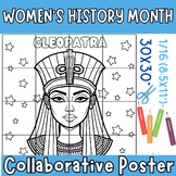Cleopatra Collaborative Coloring Poster Activities, Women'