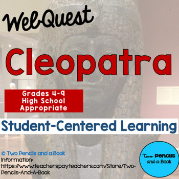 Preview of Cleopatra WebQuest - Grades 5-9 - Women in History
