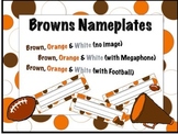 Cleveland Browns Themed Nameplates/Classroom Labels