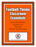 Football Classroom Essentials: Word Wall Headers, Number L