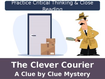 Preview of Clever Courier Critical Thinking Mystery PowerPoint Edition
