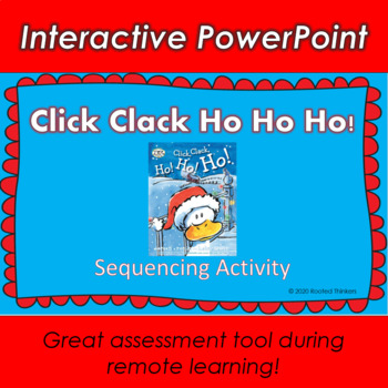 Preview of Click Clack Ho Ho Ho Sequencing- Interactive PowerPoint
