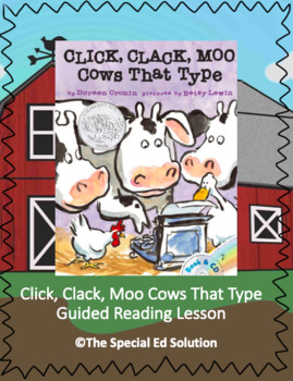 Preview of Click, Clack, Moo Cows That TypeGuided Reading Lesson