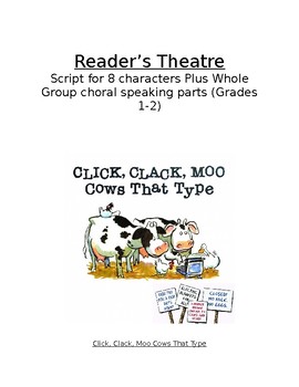 Preview of Click, Clack, Moo Cows That Type Reader's Theatre