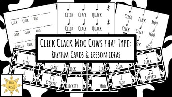 Preview of Click Clack Moo: Cows That Type Rhythm Cards