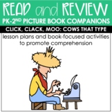 Click, Clack, Moo Speech Therapy Book Companion for PK - 2