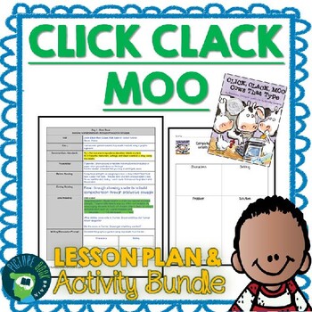 Preview of Click Clack Moo by Doreen Cronin Lesson Plan and Activities