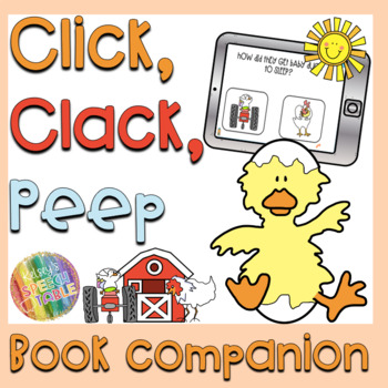 Preview of Click Clack Peep BOOM™ Cards Comprehension Speech Therapy