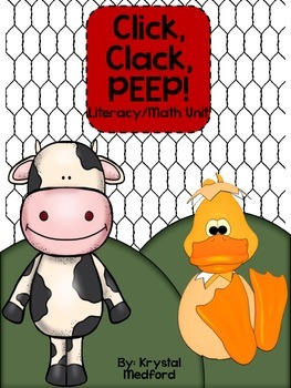 Preview of Click, Clack, Peep! Math/Literature Mini Unit