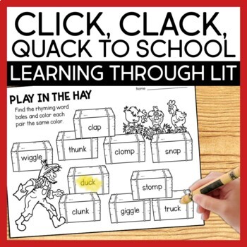 Preview of Click Clack Quack to School Doreen Cronin Book Companion