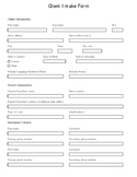 Client / Student Intake Form