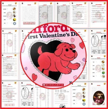 Preview of Clifford's First Valentine's Day 14 pages Worksheet