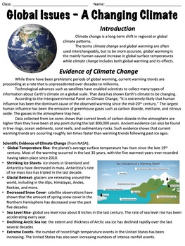 Preview of Climate Change - Global Issues