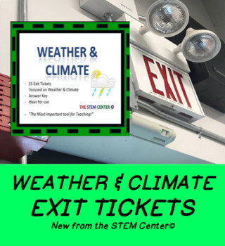 Preview of Climate Vocabulary Exit Tickets