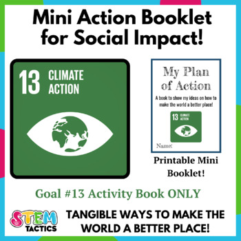Preview of Climate Action (SDG 13) Take Action Mini Foldable Booklet