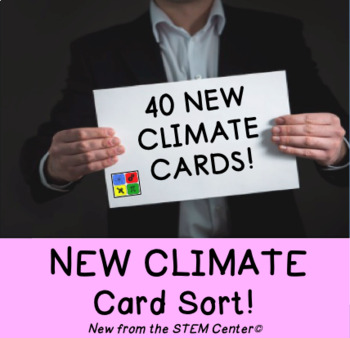 Preview of Climate Card Sort - Distance Learning Friendly