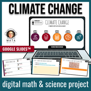 Preview of Climate Change - A digital math and science project