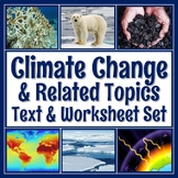 Climate Change Articles with Worksheets SET OF 6 Texts wit