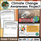 Climate Change Awareness Project for Google Slides™ (Grade