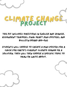 Preview of Climate Change Bulletin Board Project *BUNDLE*