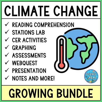 Preview of Climate Change Growing Discount Bundle