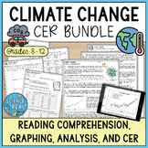 Climate Change CER, Reading Comprehension, and Graphing Lab