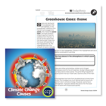 Preview of Climate Change: Causes: Greenhouse Gases - Ozone Reading Passage - BONUS